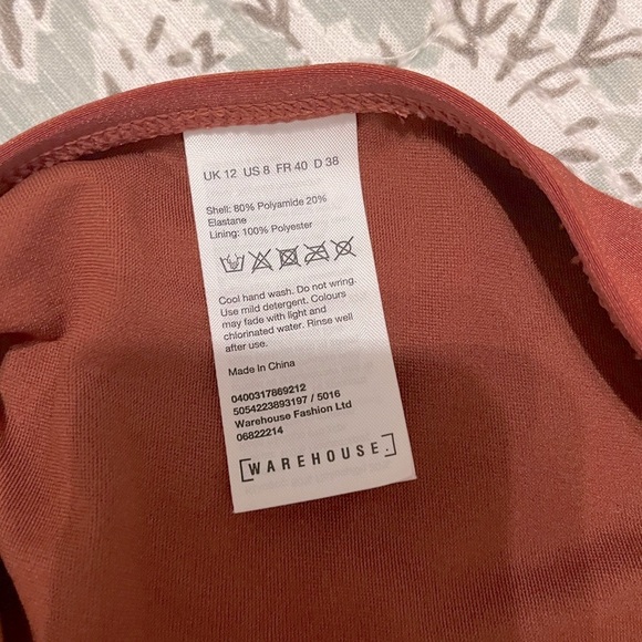 Warehouse | Copper Side Tie Bikini Size 6/8 - Picture 7 of 8